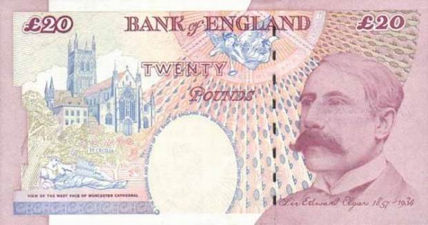 Bank of England 20 banknote - Twenty Pounds