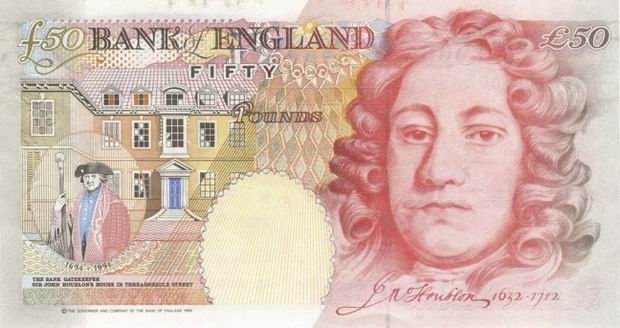 Bank of England 50 banknote - Fifty Pounds